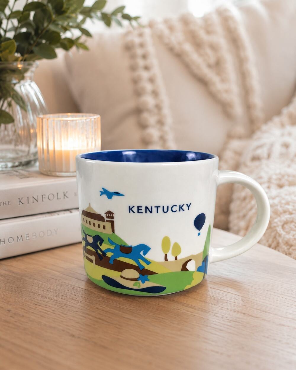 Starbucks Kentucky You Are Here Mug Blue Interior 2015 Collector Cup